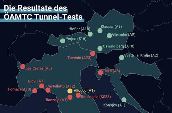 Die gefährlichsten Auto-Tunnel für Österreicher