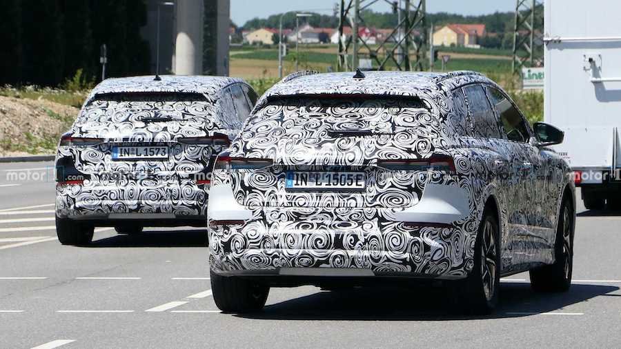 2021 Audi Q4 E-Tron Spied In Tandem With Another Prototype