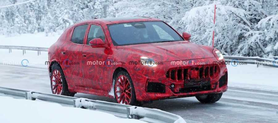 Maserati Grecale Wears Red for Cold Weather Testing, Has Matching Shoes and Socks
